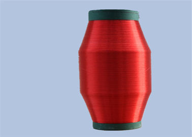 China Polyester Eco trüben freundlicher gefärbter roter HDPE Einzelfaden-Garn-Hersteller 80D halb fournisseur
