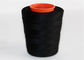 Aufbereitete Schwarzes gesponnene Polyester-Garn-hohe Hartnäckigkeit für strickendes Gewebe oder Kleidung fournisseur
