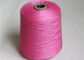 Ring-Polyester 100% spann rosa Farbnes 20s Garn 21s für Kintting-Socken fournisseur