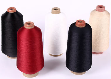 China Rote Farbhohes Hartnäckigkeits-Polyester-hohes elastisches Garn Garn/600D für Schuh-Oberleder fournisseur