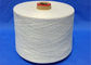 Jungfrau-Polyester gesponnenes Garn, roher weißer Ring Ne30 spann Polyester-Garn für das Spinnen fournisseur